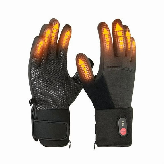 Rechargeable Heated Gloves for Men and Women, Smart Battery Powered Winter Thermal Gloves for Skiing, Outdoor Sports, Cold Weather, Hunting, Motorcycle, Arthritis Pain Relief, Electric Heating