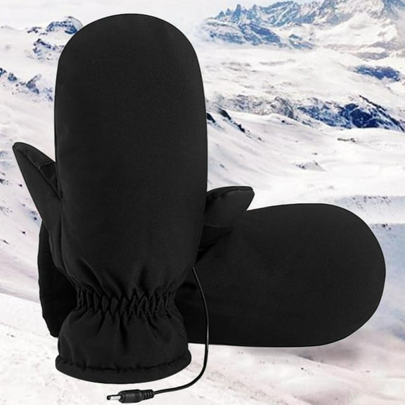 Rechargeable Heated Gloves USB Powered for Men Women - Electric Warming Winter Gloves Thermal Waterproof Cold Weather Gear for Outdoor Skiing Snowboarding, Great Gift