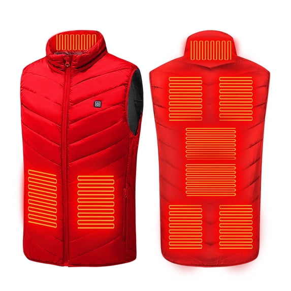 Rechargeable Heated Vest without Battery Pack for Men Women,3 Heating Levels 9 Heating Zones Lightweight Warming Jacket