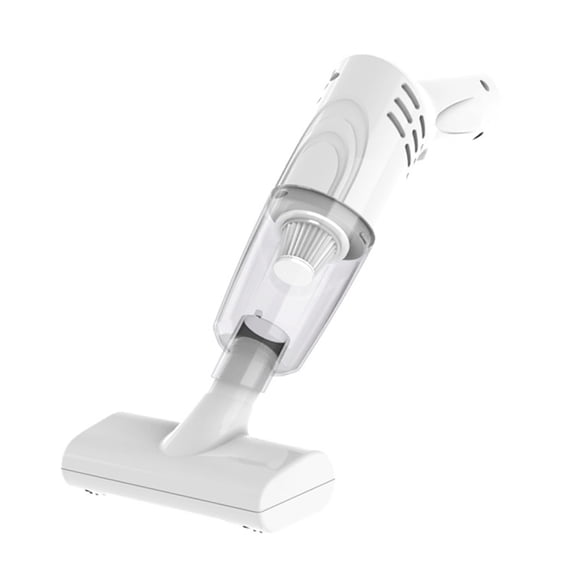 Rechargeable Hheld Mite Vacuum Cleaner - Home Small Dust Remover 3000Pa Suction 30 Mins Runtime Mattress Sofa Carpet Upholstery Adjustable Curved/Straight Hle