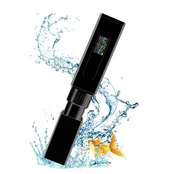 Rechargeable High Accuracy 5 in 1 Tester Salinity PH Temp EC and TDS for Household Drinking Water, Aquarium, Swimming Pool, Spa ,Reliable