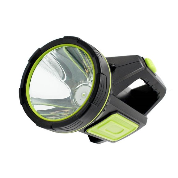 Rechargeable High Lumen Flashlight With Adjustable Focus | Compact Handheld Torch For Camping, Hiking & Emergency Use | Durable Plastic Body