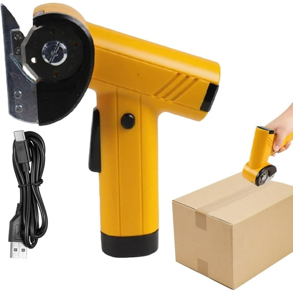 Rechargeable High-Speed Cardboard Cutter, 2026 New 4.2V Cordless Cutter with LED Light, Portable Electric Rotary Cutter for Industrial Use, Heavy Duty Power Cutting Tool for Professionals