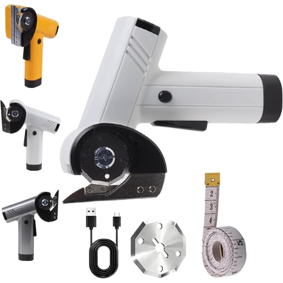 Rechargeable High-Speed Cardboard Cutter, Cordless Electric Box Cutter with LED Light, Adjustable Speed,Safe Blade Changes,for Fabric, Leather, Carpet DIY Projects