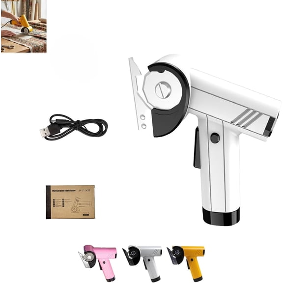 Rechargeable High-Speed Cardboard Cutter, Four Speed Control Powerful Cordless Box Cutter with LED, for Fabric, Leather, Carpet Diy Projects, Lightweight & Effortless