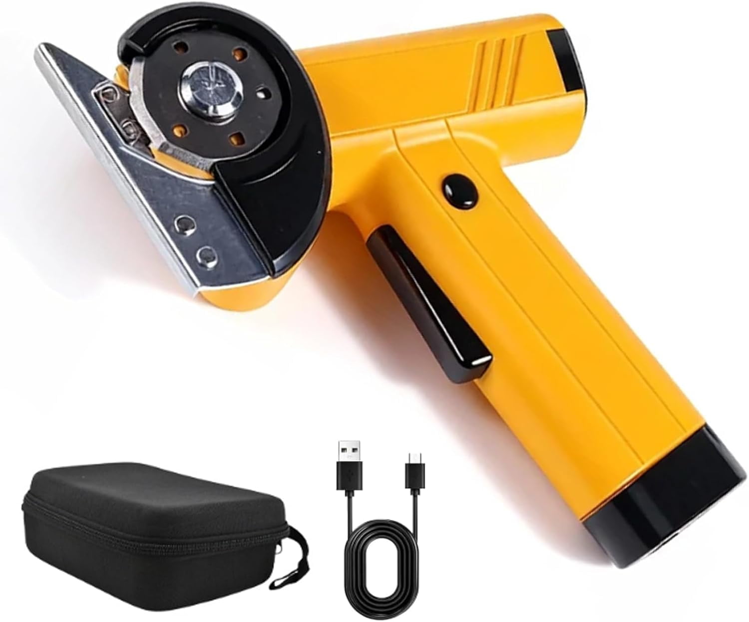 Rechargeable High-Speed Cardboard Cutter, Powerful Cordless Electric Scissors with LED Light & USB Charging, Four Speed Settings Low Vibration Mini Box Cutter