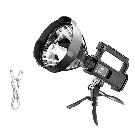 erfcxs Rechargeable USB Outdoor Searchlight Powerful Portable Flashlight For Camping Hiking Emergency Exploration
