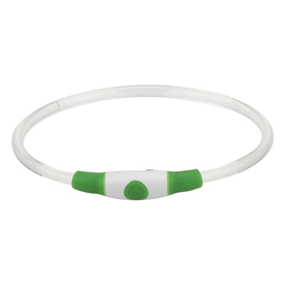 Rechargeable Illuminated Pet Collar with USB Port,Features Slow,Fast and Constant Light Modes,Fits Neck Sizes for All Dogs&Cats,Waterproof LED Strip for Rainy Walk