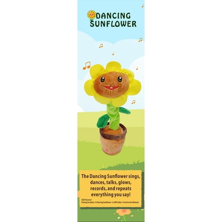 Rechargeable Interactive Singing and Dancing Sunflower Toy