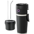 thumbnail image 1 of Rechargeable Juicer Wireless Smoothie Maker Double Walled Stainless Steel Juices Mixing Cup for Office Camping, 1 of 9