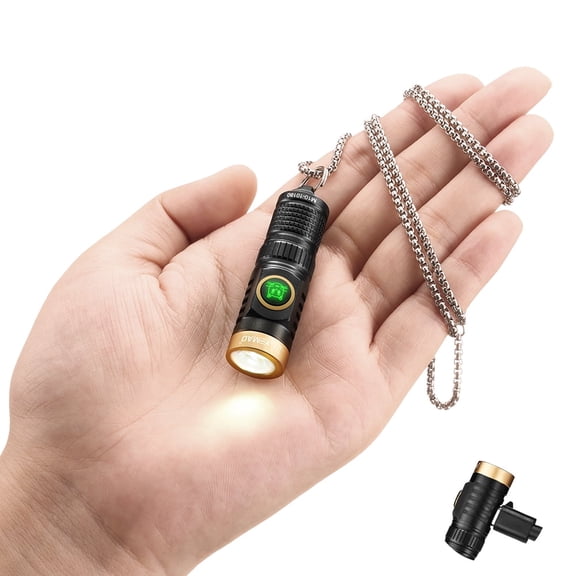 Rechargeable Keychain Flashlight,600 High Lumens EDC Pocket Flashlights, Mini Flashlight with 6 Modes for Home Daily Use,Outdoor Emergency,Perfect Pocket Gift for Friends and Family