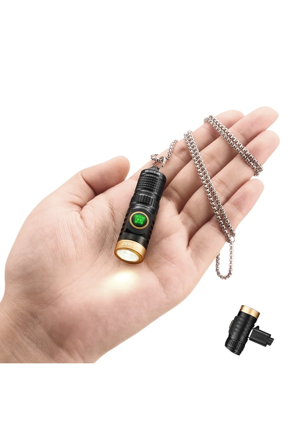 Rechargeable Keychain Flashlight,600 High Lumens EDC Pocket Flashlights, Mini Flashlight with 6 Modes for Home Daily Use,Outdoor Emergency,Perfect Pocket Gift for Friends and Family