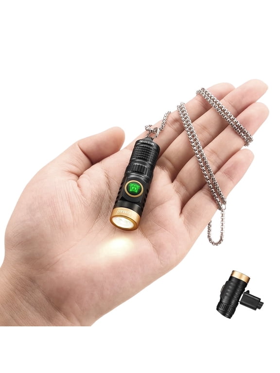 Rechargeable Keychain Flashlight,600 High Lumens EDC Pocket Flashlights, Mini Flashlight with 6 Modes for Home Daily Use,Outdoor Emergency,Perfect Pocket Gift for Friends and Family