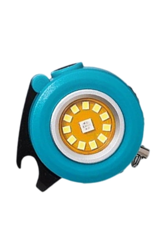 Rechargeable Keychain Flashlight With Magnet, 500MAh LED Work Light, Rotating Clip Torch for Camping Repair, Black(Blue)