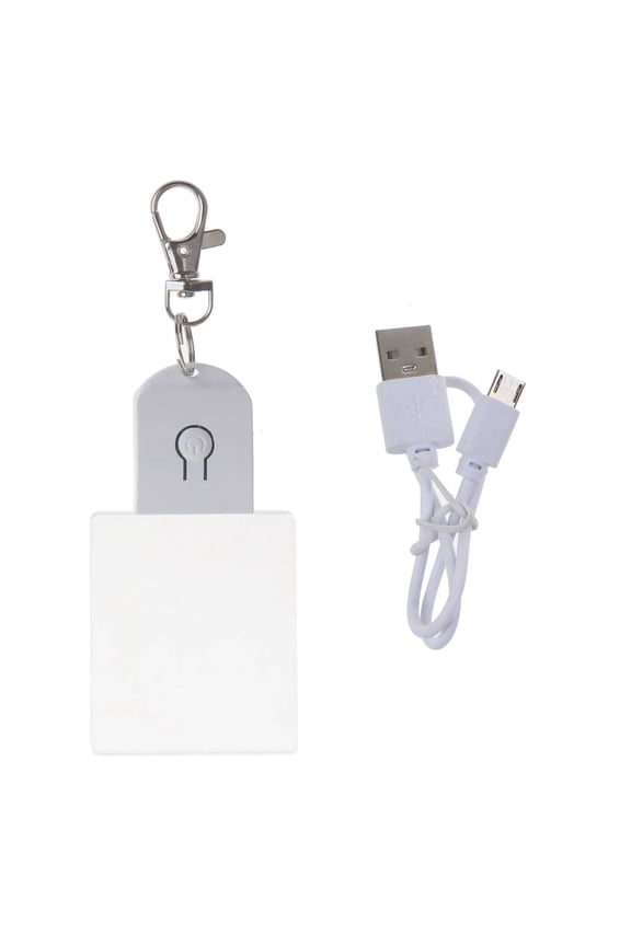 Rechargeable Keychain Flashlights Small Night Light Keychain Pendant for Backpack Ornament Creative Gifts