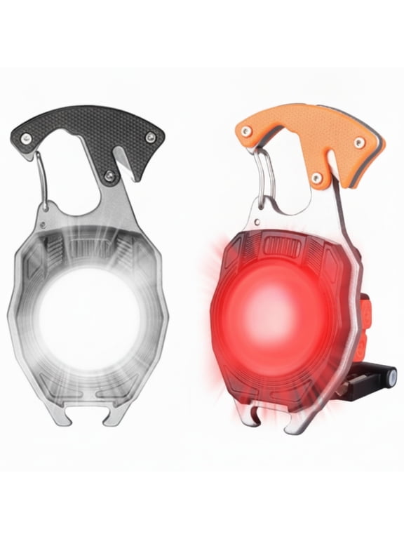 Rechargeable Keychain LED Light, 500 Lumens Pocket Work Light, Multi-Tool with Bottle Opener