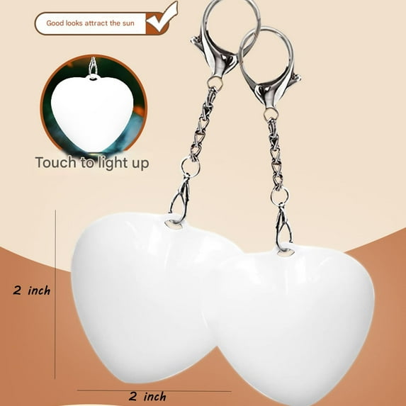 Rechargeable Keychain Light, Touch Sensor Mini Flashlight for Keys & Bags, Portable Emergency Light for Night Walking, Dog Walking, Power Outages, Compact Hands-Free Light (1 Pack)