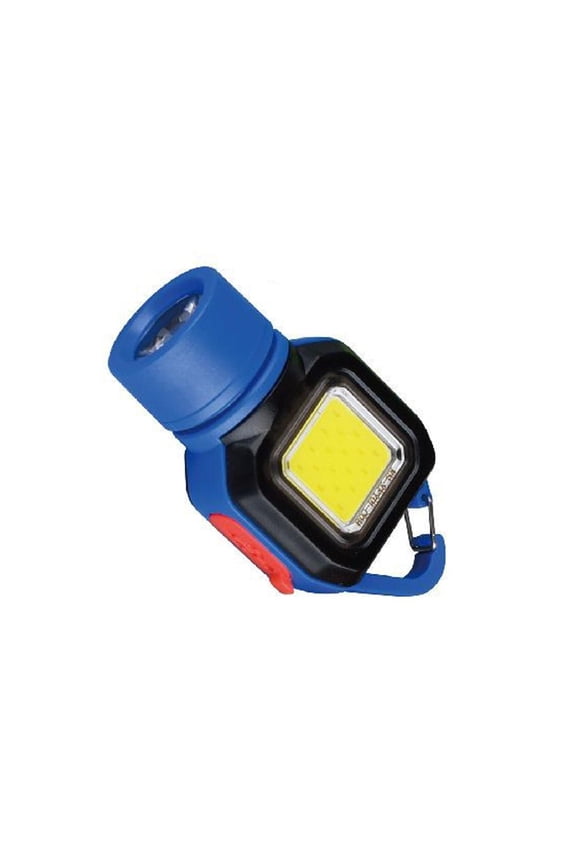 Rechargeable Keychain Work Light, 600 Lumens COB LED Portable Flashlight with Battery Display, 5 Modes, USB-C Fast Charging, Waterproof IPX4 for Camping, Hiking, Emergency