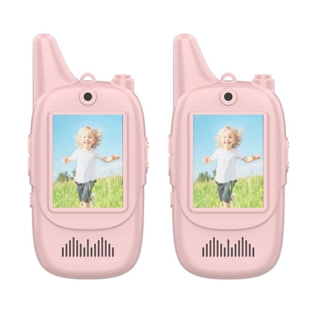 Rechargeable Kids Walkies Talkies 2 Pack, Indoor Outdoor Long Range Kid Walkie Talkie Toys for Game Party Camping
