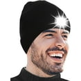 thumbnail image 1 of Rechargeable LED Beanie Cap, Hands Free LED Flashlight Lighted Headlamp Hat, Warmer Knit Cap Hat, 1 of 9