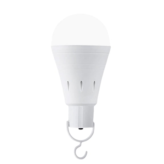 Rechargeable LED Bulb with Hanging Hook E27 Base, Professional Portable Emergency Lighting for Indoor and Outdoor Use