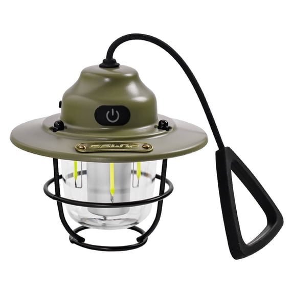Rechargeable LED Camping Lantern, Mini Retro Camping Lights, Portable Waterproof 7 Light Modes Stepless Dimming Brightness, Hanging Tent Light for Camping, Power Outages