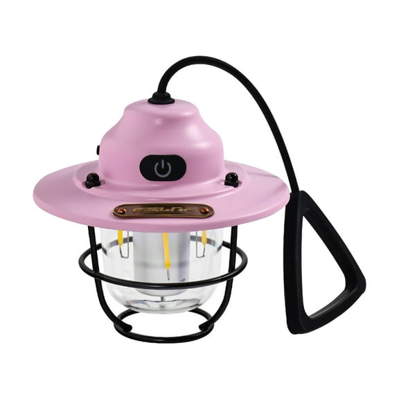 Rechargeable LED Camping Lantern, Mini Retro Camping Lights, Portable Waterproof 7 Light Modes Stepless Dimming Brightness, Hanging Tent Light for Camping, Power Outages