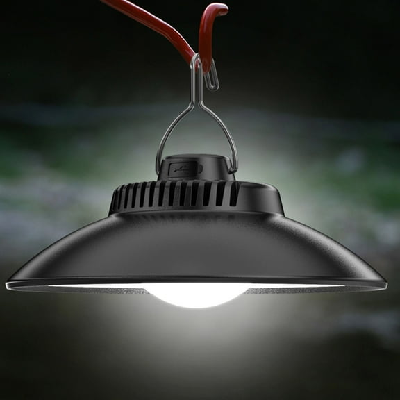 Rechargeable LED Camping Lantern With Hook, USB Type C Tent Light for Outdoor Hiking and Emergency Use