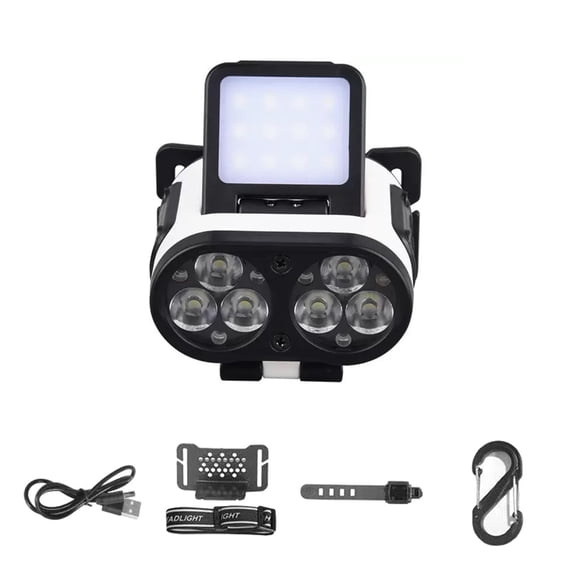 Rechargeable LED Cap Lights Adjustable Headlamp Waterproof Clip on Cap Lights For Outdoor Work Camping Emergency