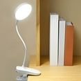 thumbnail image 1 of Rechargeable LED Clip On Book Light for Bed Reading, 3 Brightness Levels Flexible Gooseneck USB Powered Eye Protection, 1 of 9