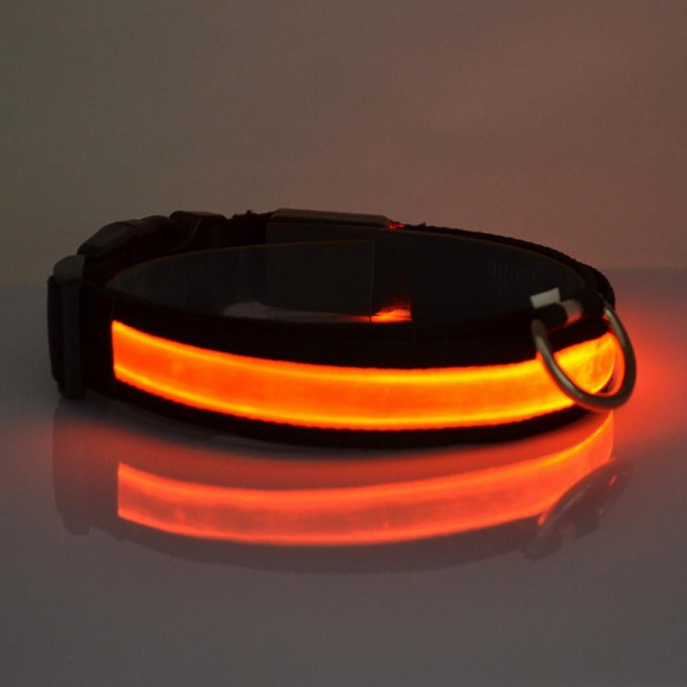Rechargeable LED Dog Collars Glow in The Dark Dog Lights Durable