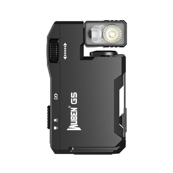 WUBEN Rechargeable LED Flashlight - 400 Lumens Dual Light with RGB, Magnetic Base
