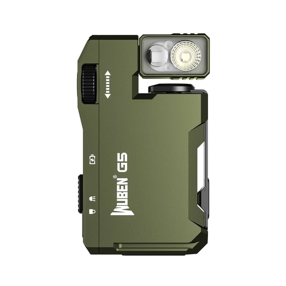 Rechargeable LED Flashlight 400 Lumens, Dual Light with RGB, Magnetic Base & Metal Clip, Waterproof Compact Work Light for Emergency, Camping & Hiking