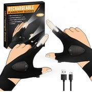 MOIPEJO Rechargeable LED 15 Hours Flashlight Gloves