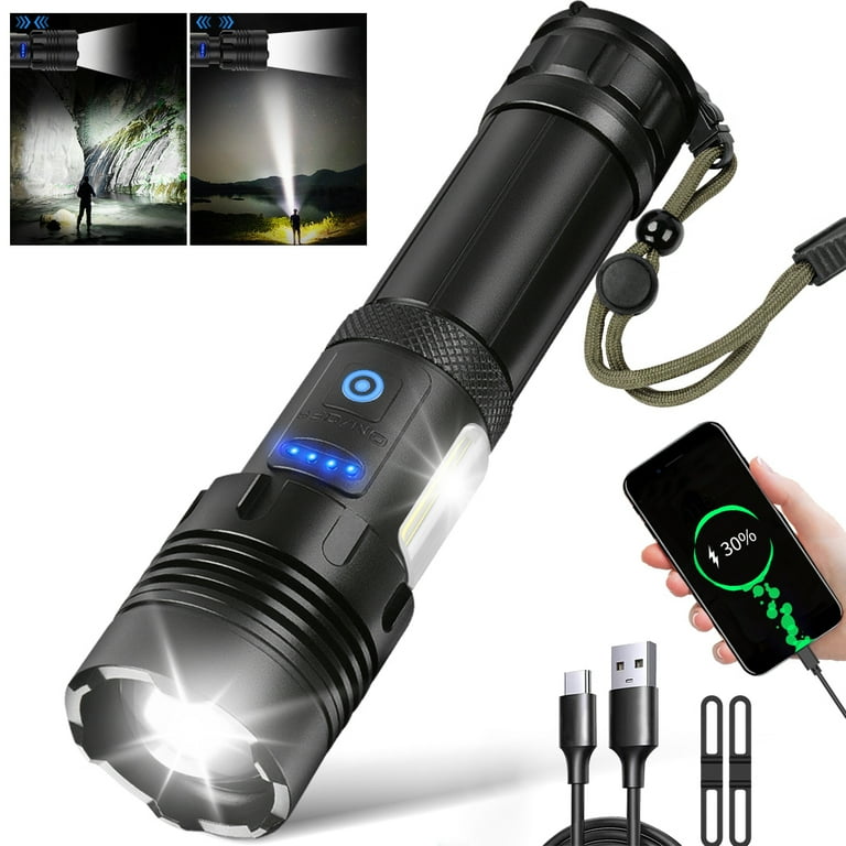 100000 Lumens Led Flashlight  Flashlight High 100000 Lumen