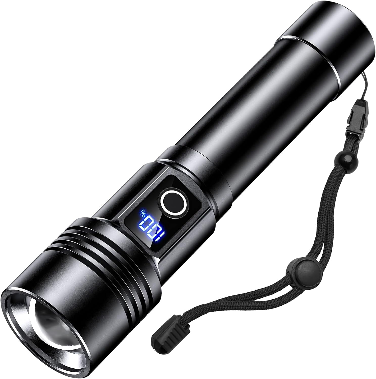 Rechargeable LED Flashlight High Lumens, Super Bright Flash Light ...