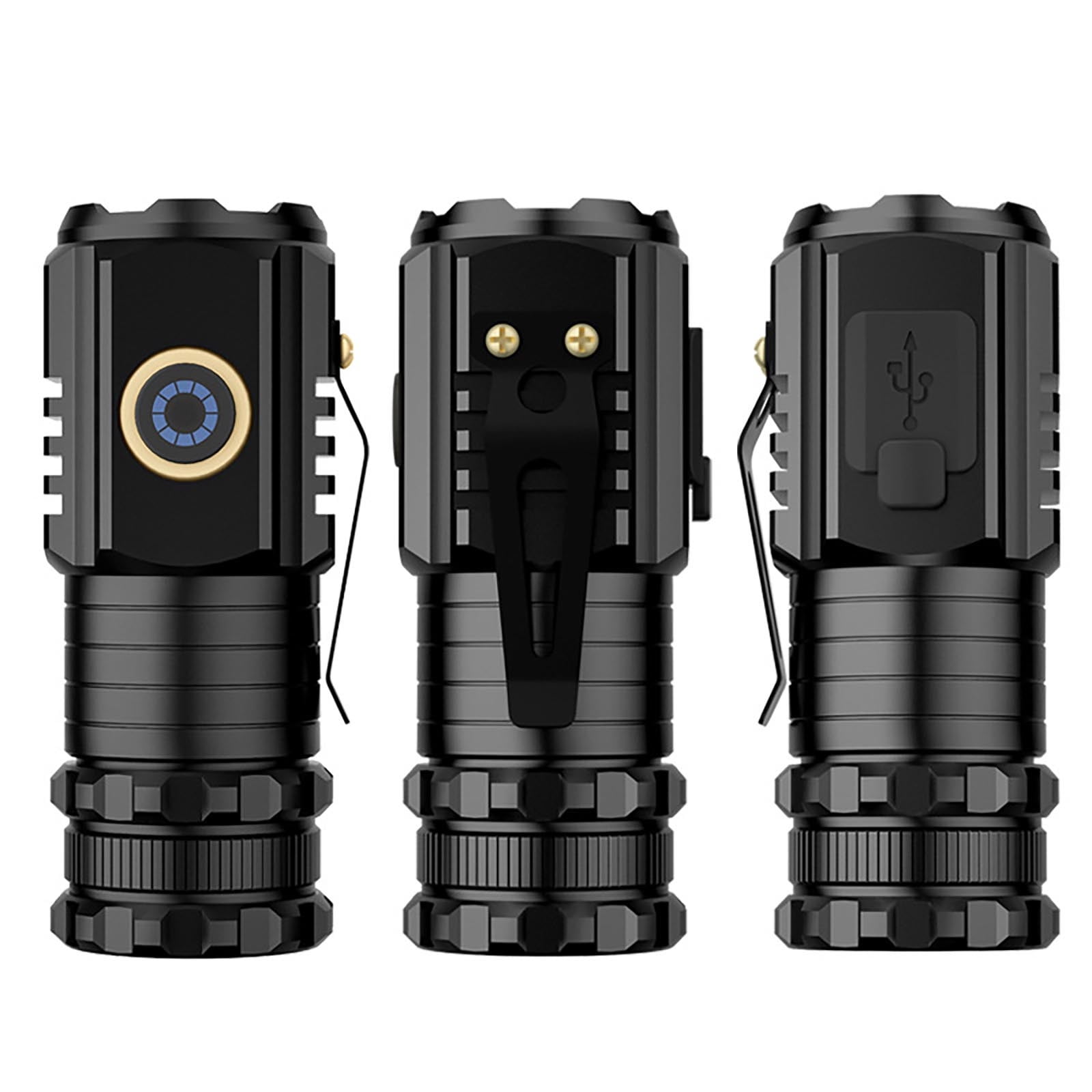 Rechargeable LED Flashlight with Magnetic Tail Cap | Super Bright 2000 ...