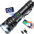thumbnail image 1 of Rechargeable LED Flashlights High Lumens, 250,000 Lumen Brightest Flash Light, High Power Flashlight USB with 5000 mAh Capacity, IPX7 Waterproof Handheld LED Torch for Home, Camping, Hiking, 1 of 6