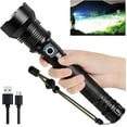 thumbnail image 1 of Rechargeable LED Flashlights High Lumens, 990000 Lumens Super Bright Flashlight with 5 Modes & Waterproof, Powerful Handheld Flashlight for Camping Emergencies, 1 of 7