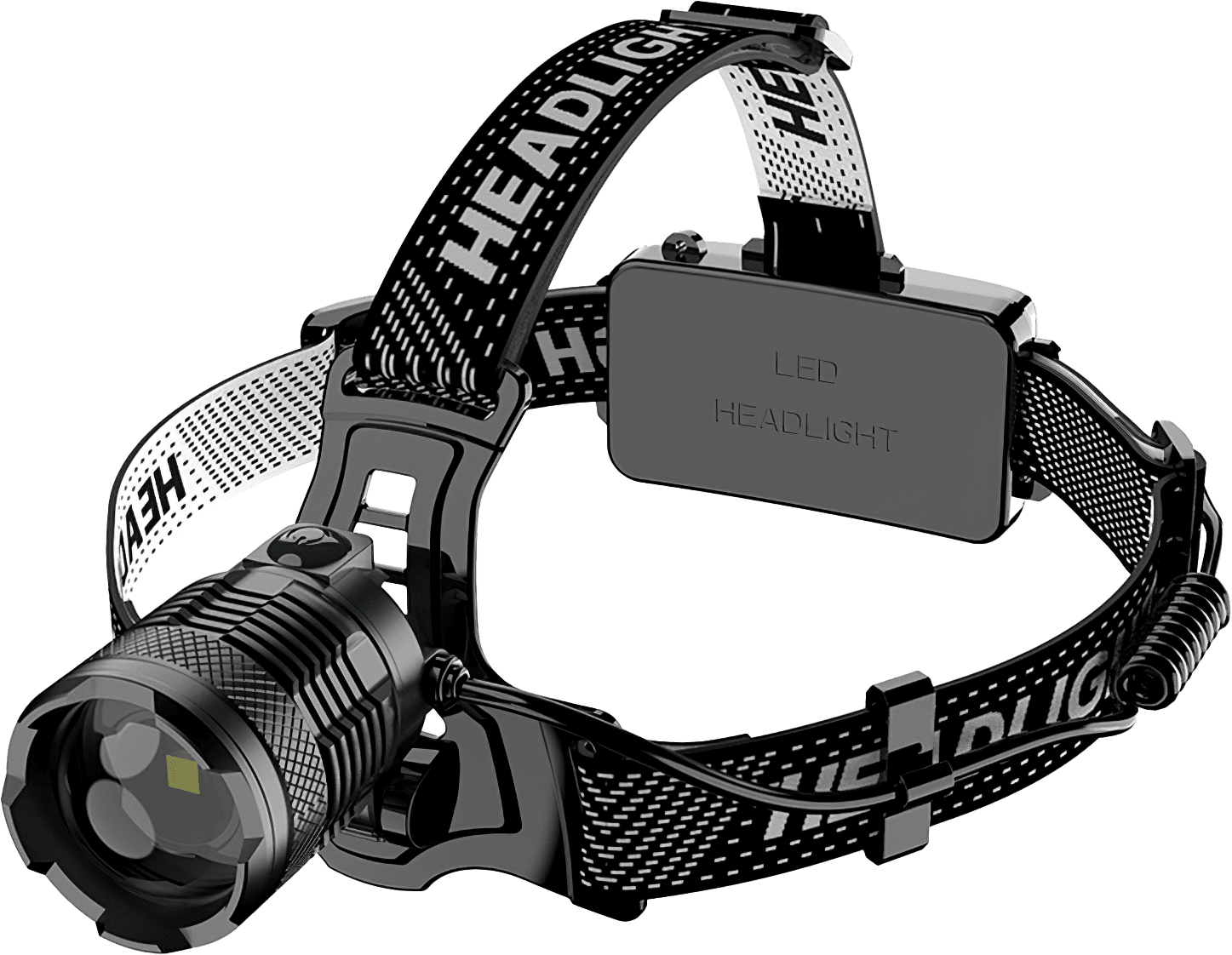 Rechargeable LED Headlamp 2500LM, IP58 Waterproof with Motion Sensor