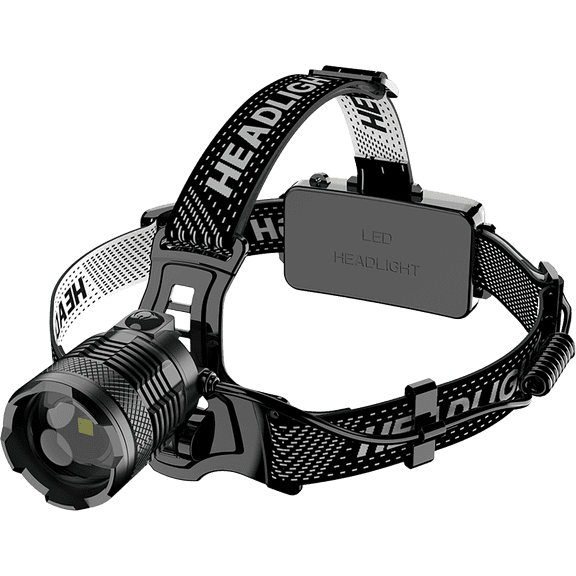 Rechargeable LED Headlamp 2500LM, IP58 Waterproof with Motion Sensor