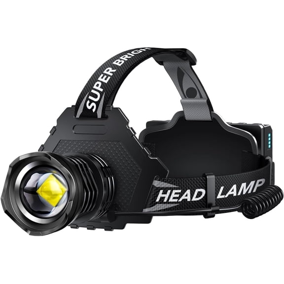 Rechargeable LED Headlamp 99000 High lumens Super Bright, Powerful