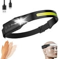 thumbnail image 1 of Rechargeable LED Headlamp,COB230° Wide Beam, 5 Modes of Lightweight Headlamps with Motion Sensors, Type-C USB Charging,Suitable for Night Running, Fishing, Cycling, Camping., 1 of 8