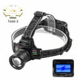 thumbnail image 1 of Rechargeable LED Headlamp with Digital Display USB Charging Waterproof Head Light for Outdoor Camping Hiking Night Fishing Searchlight Hands-Free Illumination Adjustable Beam Bright Flashlight C, 1 of 2