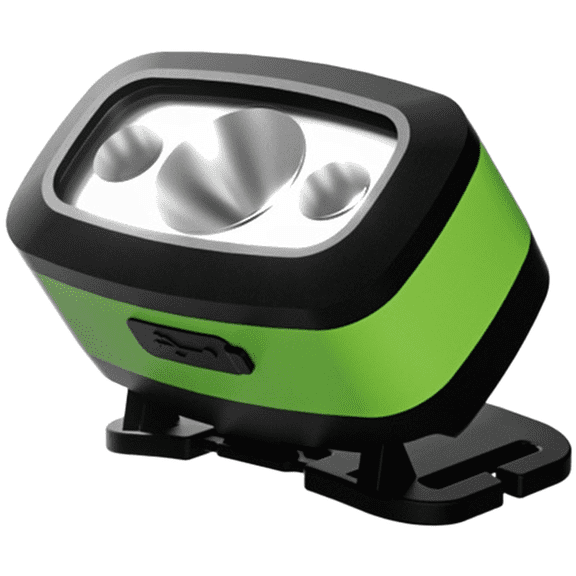 Rechargeable LED Headlamp With Motion Sensor, Waterproof Hands-Free Headlight, Adjustable Angle for Camping Hiking, 200M Range, 3-6H Battery Life, Space Gray(Dynamic Green)