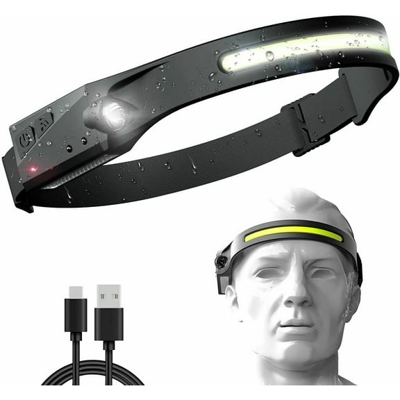 Rechargeable LED Headlamp with All Perspectives Induction 230 Illumination