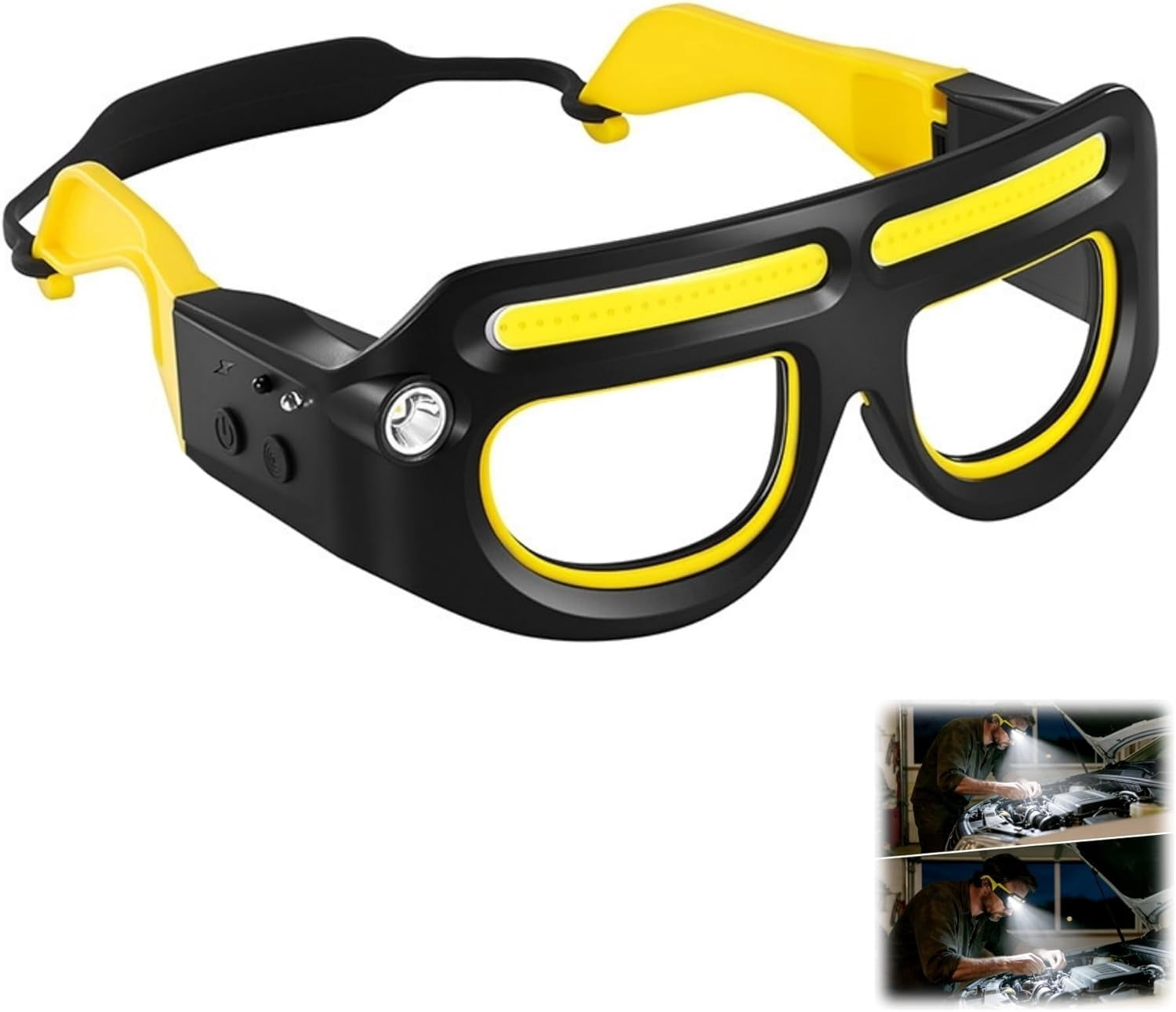 Rechargeable LED Headlight Glasses with Motion Sensor,LED Glasses Rechargeable Headlight Glasse with Motion Sensor & Touch Control