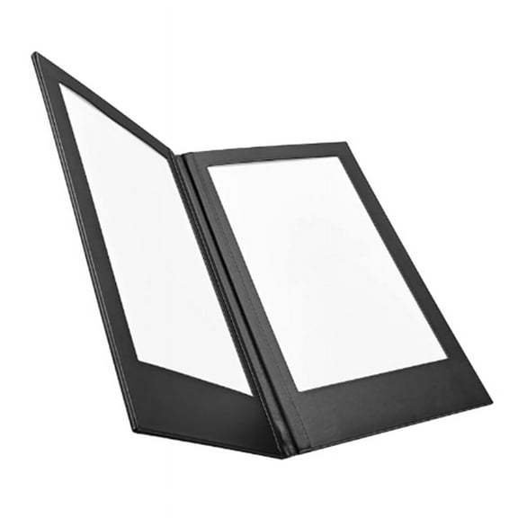 Rechargeable LED Light Menu Book PU Leather Display Book Night Club Restaurants Beer Bar Shop Cafe Two Pages,1 * LED Light Menu
