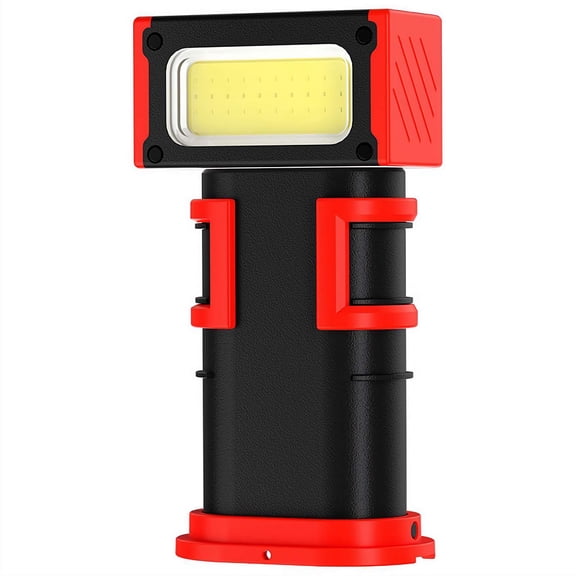 Rechargeable LED Magnetic Work Light - Portable Task Inspection Trouble Lights Lamp, 180 Rotating Head and USB Charging for Camping, Hunting, and Car Repairs