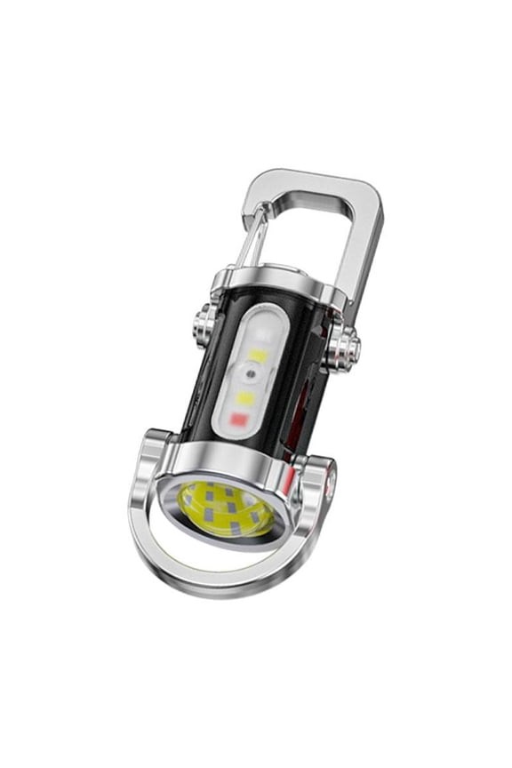 Rechargeable LED Mini Keychain Flashlight for Emergency, Kids, Hiking and Backpack Use with SOS Flash Mode